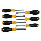 Nut Driver Set with Hollow Shaft and SoftFinish® Cushion Grips, Inch, 7 Piece redirect to product page